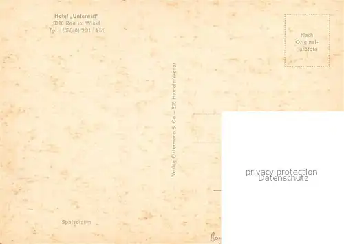 Reit_Winkl Hotel Unterwirt Restaurant Reit_Winkl