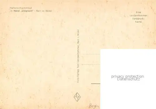 Reit_Winkl Hotel Unterwirt Hallenschwimmbad Reit_Winkl