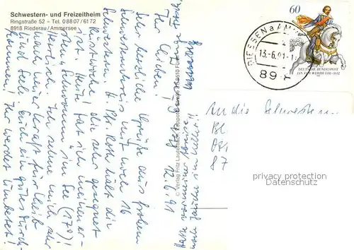 Riederau_Ammersee Schwestern und Freizeitheim Seebruecke Riederau Ammersee