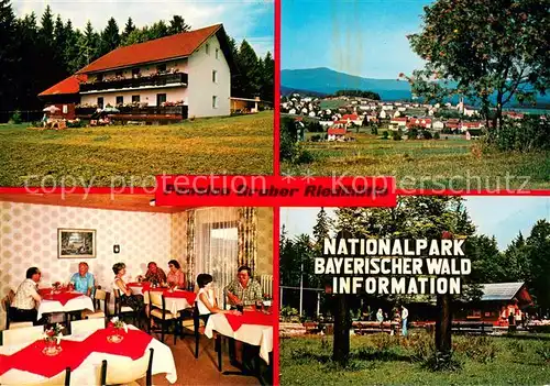 Riedlhuette Pension Gruber Panorama Gaststube Nationalpark Bayerischer Wald Riedlhuette