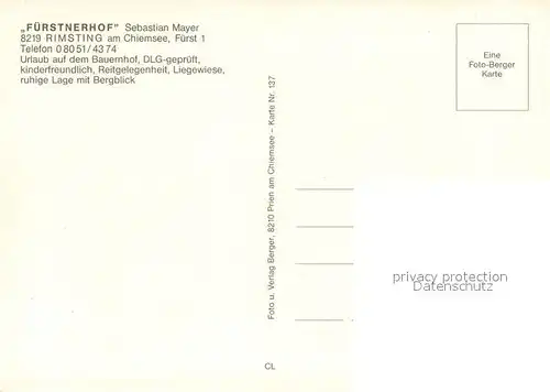 Rimsting Fuerstnerhof Rimsting