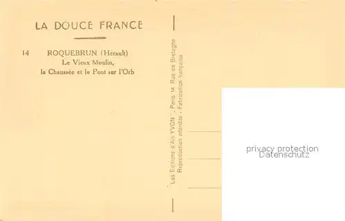 Roquebrun Le Vieux Moulin la Chaussee et le Pont sur l Orb Roquebrun
