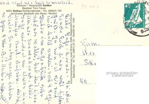 Rothau_Dreiburgensee Pension Restaurant Seehof am Dreiburgensee 