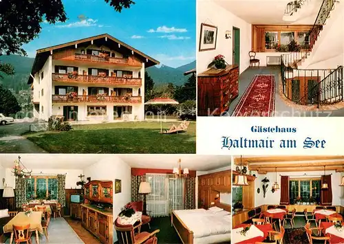 Rottach Egern Gaestehaus Haltmair am See Gastraeume Treppenaufgang Rottach Egern