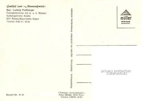 Rottau_Chiemgau Gasthof zum Messerschmied Gedererwand Gaststube Trachtenmaedchen Rottau Chiemgau