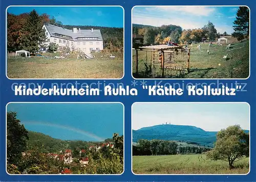 Ruhla Kinderkurheim Kaethe Kollwitz Landschaftspanorama Ruhla