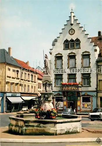 Saint Avold Place de la Victoire Hotel Terminus Brunnen Saint Avold