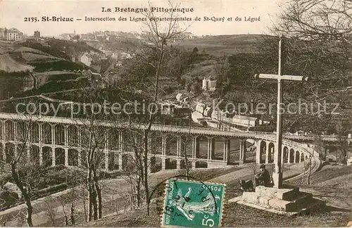 Saint Brieuc_Cotes d_Armor Intersection des Lignes departementales de Saint Quay et du Legue Croix Saint Brieuc_Cotes d