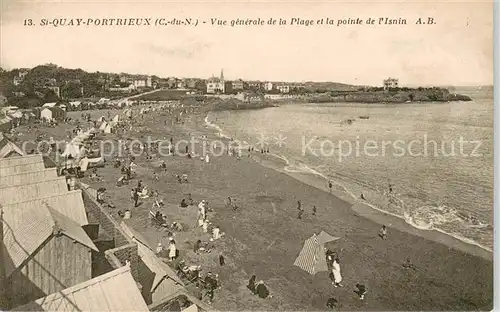 Saint Quay Portrieux Vue generale de la plage et la Pointe de l Isnin Saint Quay Portrieux