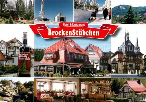 Schierke_Harz Hotel Restaurant Brocken Stuebchen Gastraeume Teilansichten Schierke Harz