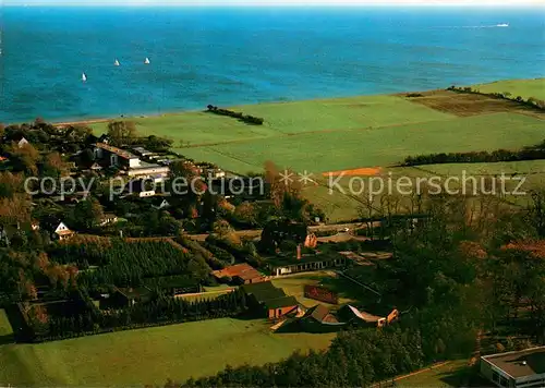 Schoenhagen_Brodersby Ferien und Schullandheim der Hamburger Sportjugend Fliegeraufnahme Schoenhagen Brodersby