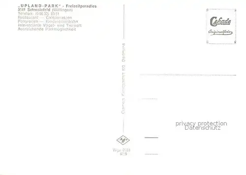 Schwalefeld Upland Park Restaurant Terrasse Schwalefeld