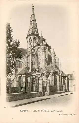 Semur en Auxois Abside de l Eglise Notre Dame Semur en Auxois