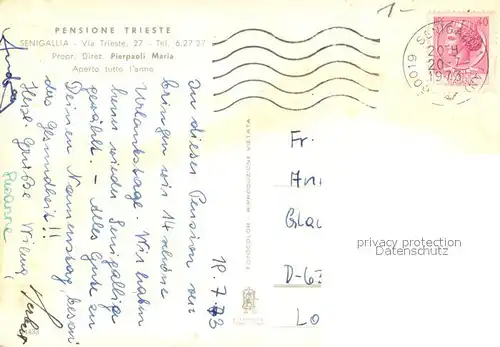 Senigallia Pensione Trieste Senigallia