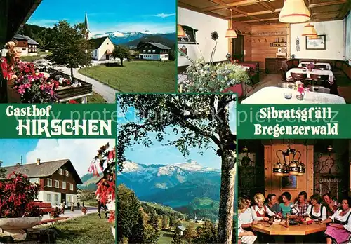Sibratsgfaell_Vorarlberg Gasthof Hirschen Panorama Bregenzerwald Alpen Sibratsgfaell Vorarlberg