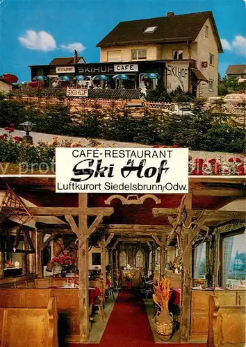 Siedelsbrunn Cafe Restaurant Ski Hof Gaststube Siedelsbrunn