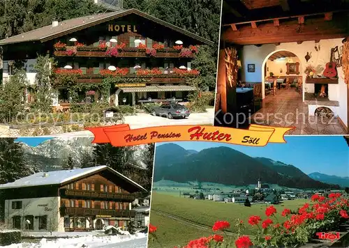 Soell_Tirol Hotel Pension Huter Soell Gaststube Panorama Soell_Tirol