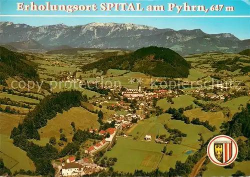 Spital_Pyhrn Erholungsort Alpenpanorama Fliegeraufnahme Spital Pyhrn