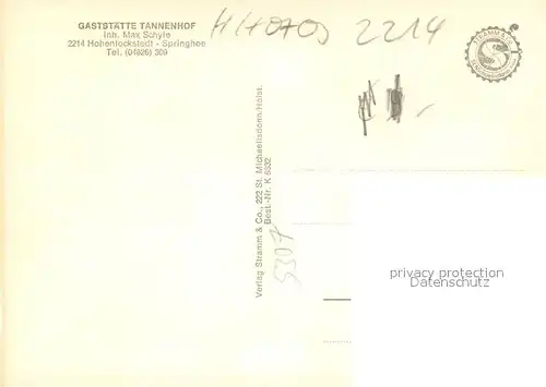 Springhoe Gaststaette Tannenhof Gastraum Bar Springhoe