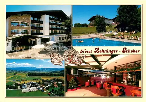 St_Georgen_Attergau Hotel Gasthof Lohninger Schober Restaurant Bar Freibad Fliegeraufnahme St_Georgen_Attergau
