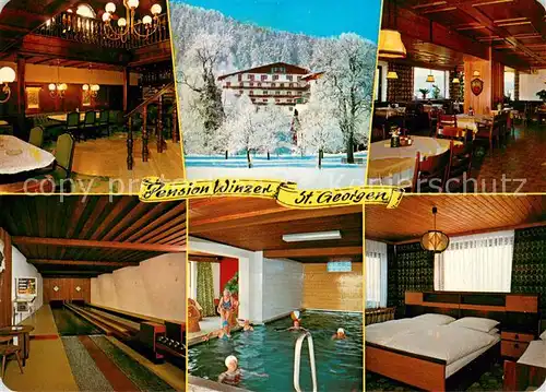 St_Georgen_Attergau Pension Winzer Gastraeume Bar Hallenbad Zimmer St_Georgen_Attergau