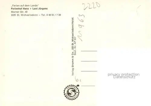 St_Michaelisdonn Ferienhof Hans und Loni Juergens Schimmel St_Michaelisdonn