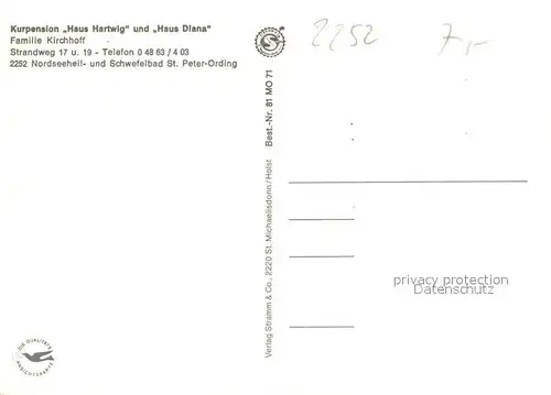 St_Peter Ording Kurpension Haus Hartwig und Haus Diana St_Peter Ording