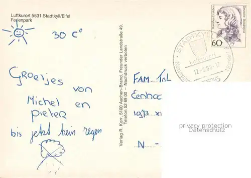 Stadtkyll Ferienpark Zum Wirfttal Restaurant Kamin Hallenbad Partie an der Kyll Stadtkyll