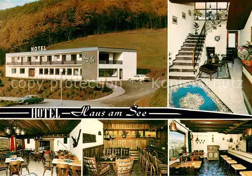 Stadtkyll Hotel Haus am See Restaurant Bar Treppenaufgang Stadtkyll