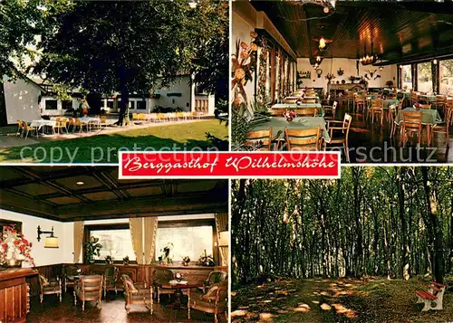 Stemwede Berggasthof Wilhelmshoehe Gastraeume Waldpartie Stemwede