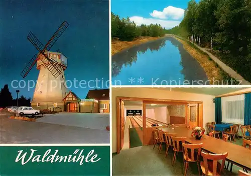 Suhlendorf Gast und Pensionshaus Waldmuehle Kanal Kegelbahn Suhlendorf