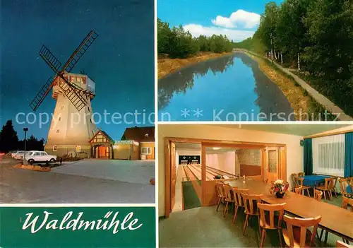 Suhlendorf Gast und Pensionshaus Waldmuehle Kanal Kegelbahn Suhlendorf