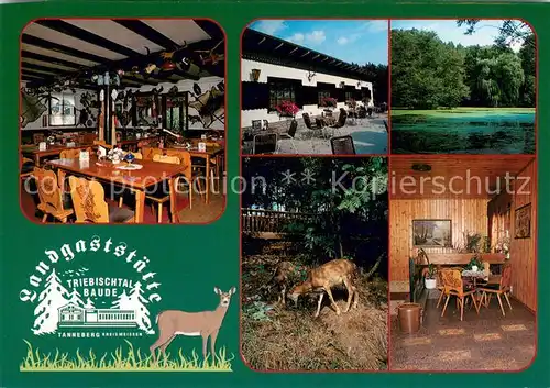 Tanneberg_Triebischtal Landgaststaette Triebischtalbaude Gaststube Teich Rotwild 