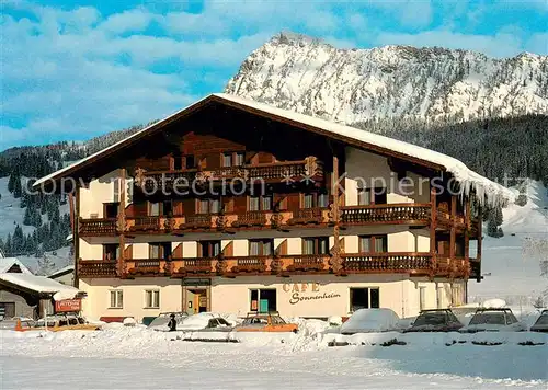 Tannheim_Tirol Dependance Cafe Sonnenheim Hotel Schwarzer Adler im Winter Tannheim Tirol