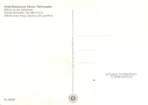 Tiefencastel Hotel Restaurant Albula Tiefencastel