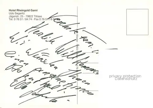 Titisee Hotel Rheingold Rezeption Fremdenzimmer Titisee