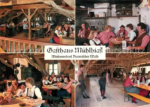 Tittling Museumsdorf Bayerischer Wald Gasthaus Muehlhiasl Kegelbahn Tittling