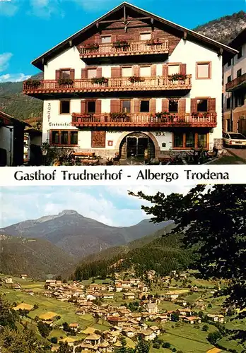 Truden_Trodena_Suedtirol Gasthof Trudnerhof Albergo Trodena Panorama Talblick Alpen Truden_Trodena_Suedtirol