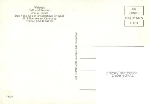 uebersee_Chiemsee Cafe Pension Waldeck Gastraeume Zimmer Segelpartie 