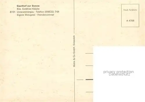 Unterammergau Gasthof zur Sonne Unterammergau