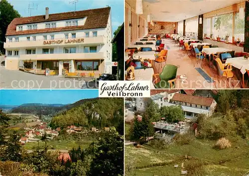 Veilbronn Gasthof Pension Lahner Gastraum Panorama Veilbronn