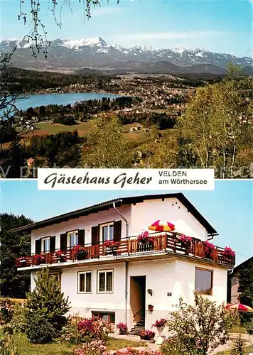 Velden_Woerthersee Gaestehaus Geher Landschaftspanorama Alpen Velden Woerthersee