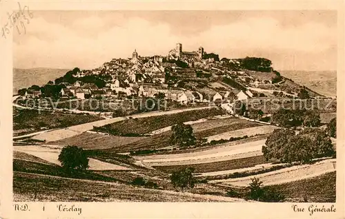 Vezelay Vue generale Vezelay