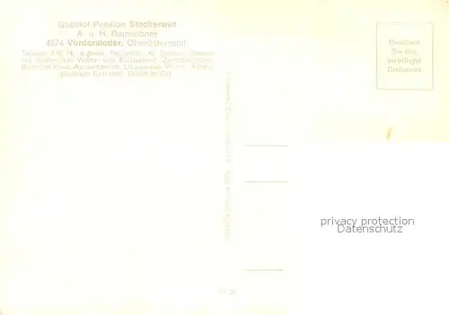 Vorderstoder Gasthof Pension Stockerwirt Ortsmotiv mit Kirche Alpenblick Vorderstoder