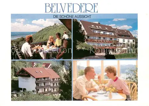 Waldeck_Edersee Hotel Belvedere Terrasse Panoramablick Waldeck Edersee