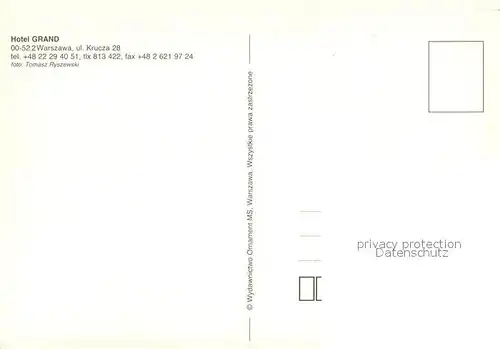 Warszawa Hotel Grand Warszawa