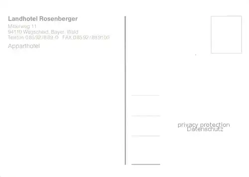 Wegscheid_Niederbayern Landhotel Rosenberger Apparthotel Wegscheid Niederbayern