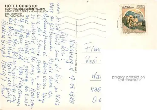 Welsberg Hotel Christof Hallenbad Welsberg