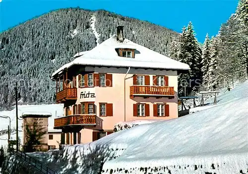Welschnofen_Suedtirol Pension Gaestehaus Garni Frieda Auer Winterlandschaft Welschnofen Suedtirol