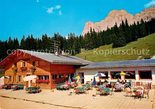 Welschnofen_Suedtirol Restaurant Malga Frommer Alm Nigerstrasse Karerpass Dolomiten Welschnofen Suedtirol